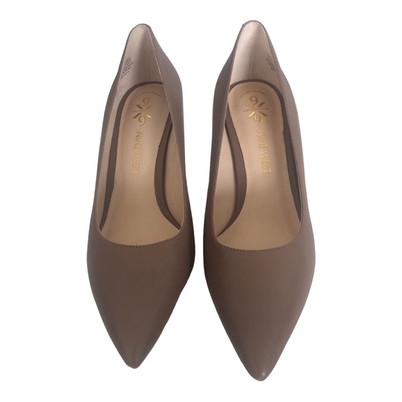 Nine West Women 9 Technology 9 Leather Wide Width Natural Leather 7 W - Picture 3 of 5